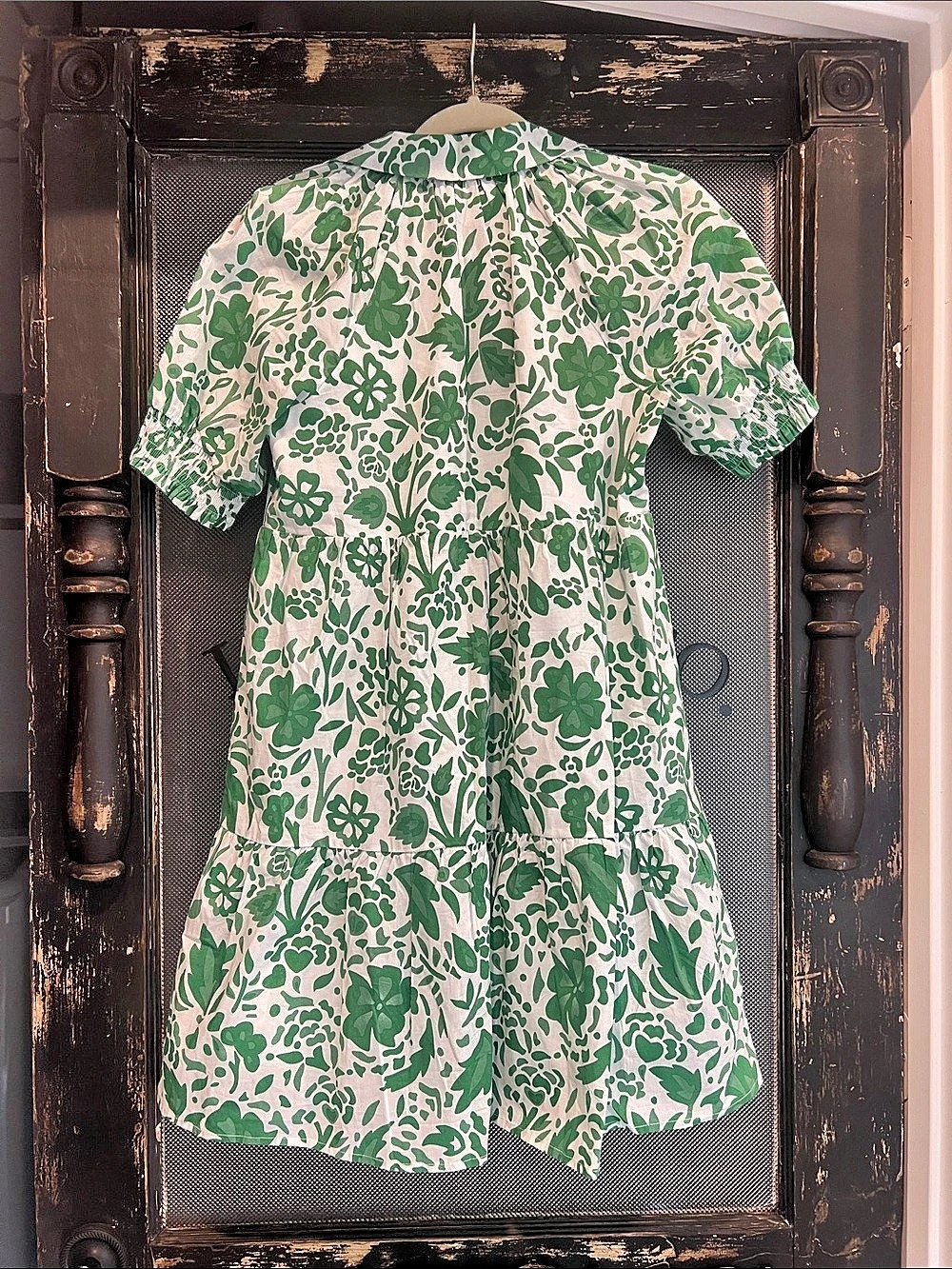 THML Floral Mini Dress in Green & White Size XS - Picture 2 of 4